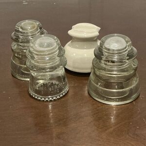 Antique Railroad Glass and Ceramic Insulators